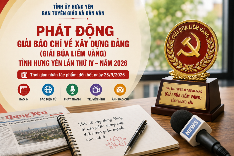 Hưng Yên phát động Giải Búa liềm vàng lần thứ IV năm 2026